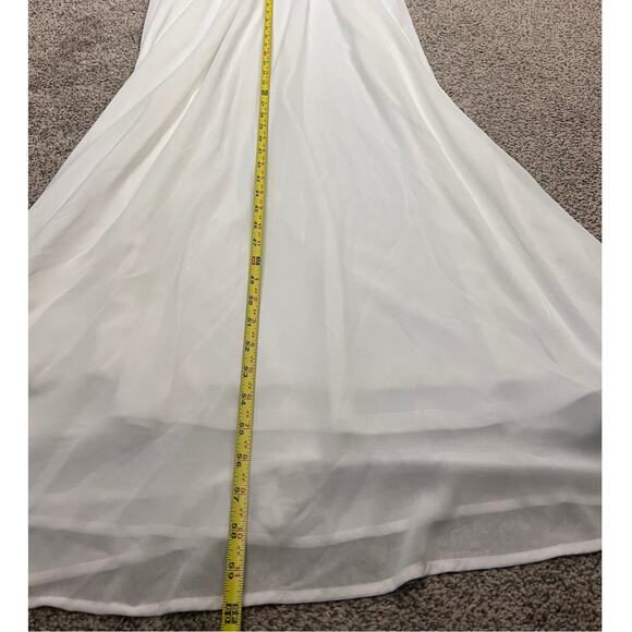 Baltic Born Womens 1X Olivia Maxi Boho Wedding White Formal Bump Friendly Dress - Picture 12 of 12